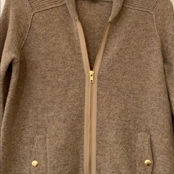 J. Crew Sweaters - J. Crew Merino Wool Metallic Sweater Jacket